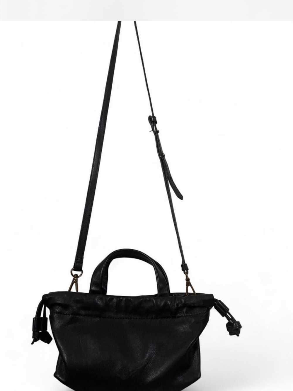 Madewell “The Piazza” mini leather crossbody bag in True Black🖤